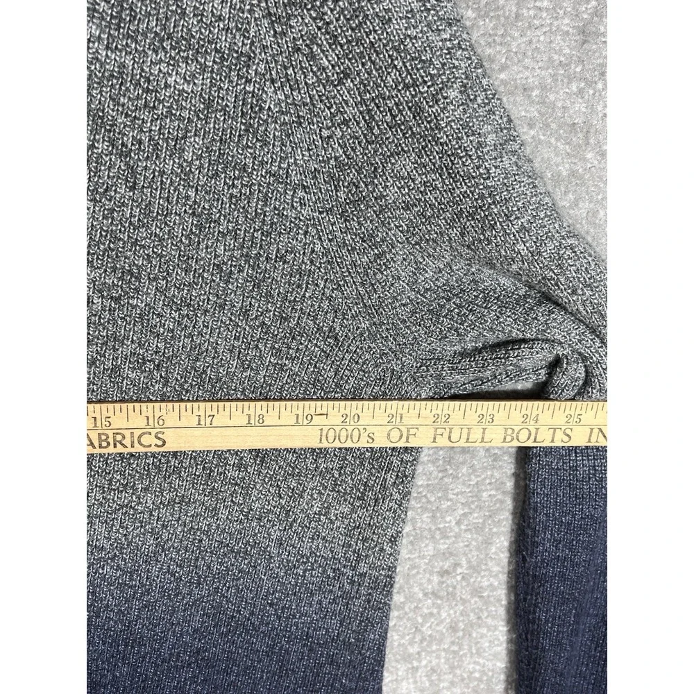 Hollister Ombre Knit Shawl Collar Cardigan Mens Size Large Blue Gray Grandpacore